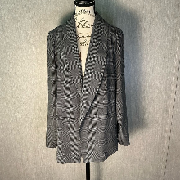 Torrid Black and Gray Checkered Blazer Size 00=Size 10 Medium/Large - Picture 11 of 11
